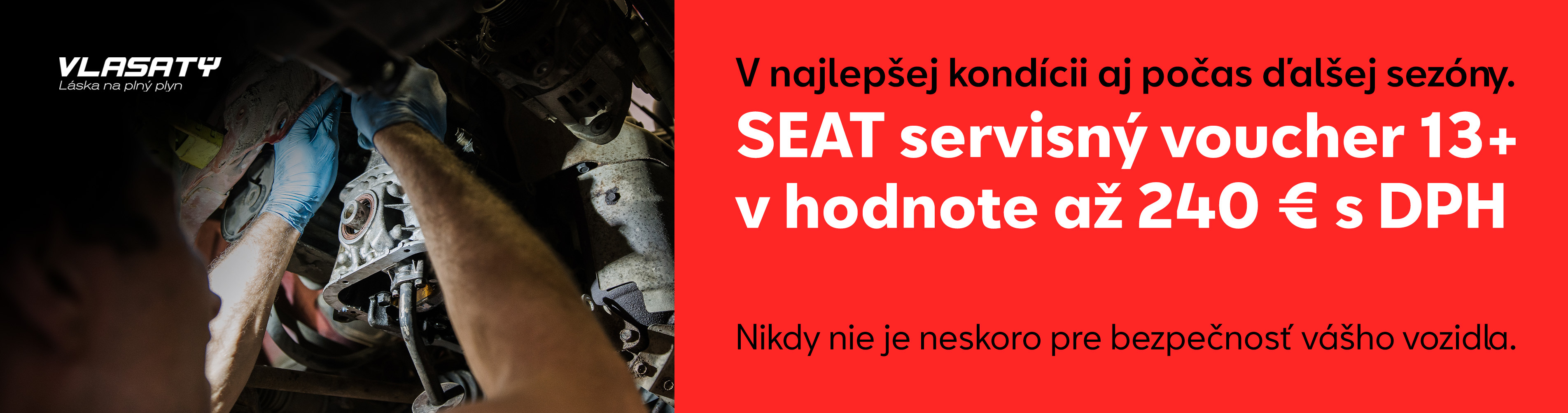 SEAT servisný voucher 13+ v hodnote až 240 € s DPH